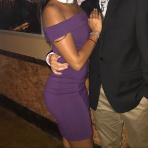 AKIRA off the shoulder cocktail dress